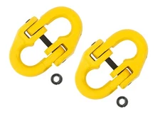 (2 Pack) 5/16" Grade 80 Coupling Link, Hammerlock, Hammer Lock Chain Connector