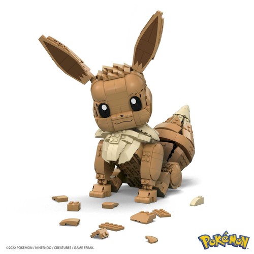MEGA Pokémon Eevee Gigante set da costruzione da 824 pezzi personaggio alto 28 - Foto 5 di 6