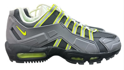 Nike NDSTRKT AM Air Max 95  Herren Sneaker Grau / Neon Gelb / Weiß Gr. 46 UK 11