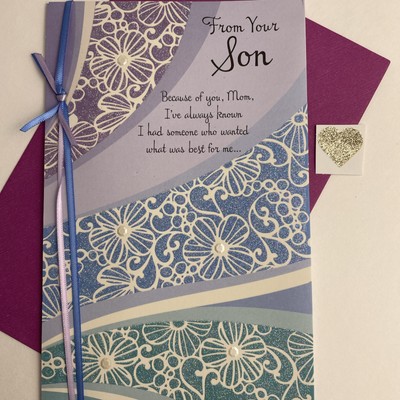 Happy Mother s Day - From Your Son- My Love  5.5 x 8  American Greeting Card $8