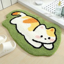 20x31 Inch Cute Animal Cat Bath Mat Extra Soft Absorbent NonSlip Rug Decor
