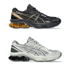 ASICS® GEL-Kinetic Fluent Black Gold/Pure Silver/Seal Grey Size 8-13 brand New
