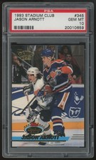 1993-94 Stadium Club Jason Arnott RC Debut #345 PSA 10