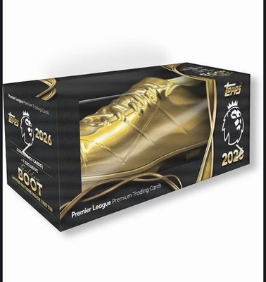 2025-26 Topps Premier League Golden Boot Tin  (7 Exclusive Golden Boot Cards)