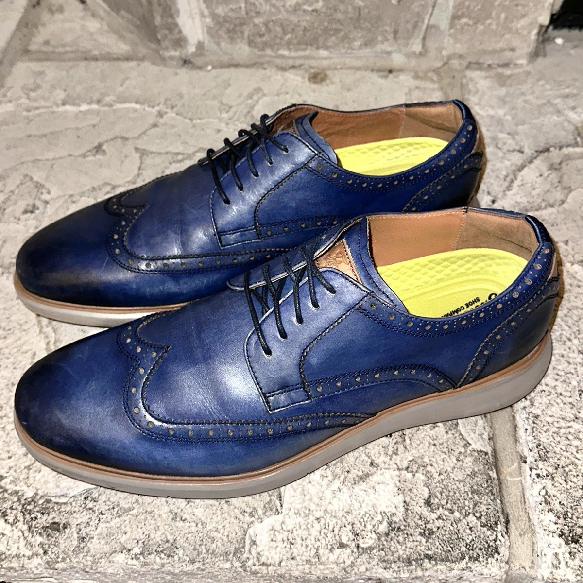 florsheim blue dress shoes Wingtip for Men for sale Casual shoes