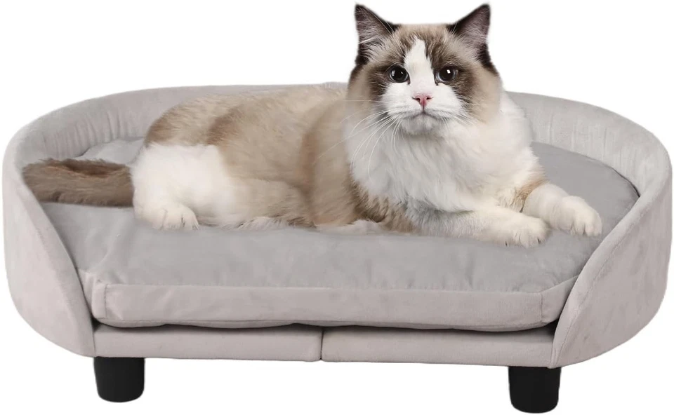 Elegant Elevation Cat Couch Chair with Removable Cushion - Small Pet Approved - Image 3 of 4