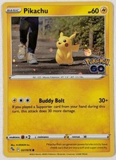 Pokémon TCG Pikachu Pokémon GO 027/078 Holo Promo Cosmos Holo Raro Promo