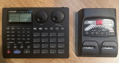 Boss DR-660 Dr.Rhythm Drum Machine (tested) and DigiTech RP55V Pedal bundle 
