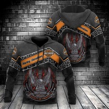 Personalized Harley Racing Davidson 3D Hoodie , Unisex Adults S-5XL