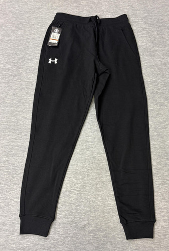 Under Armour ColdGear Jogger Pants Womens Small Black Fleece Warm Sweatpants