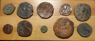 Lot of 10 Byzantine Coins Largest is 34 mm Started at $1 You Decide the Price!