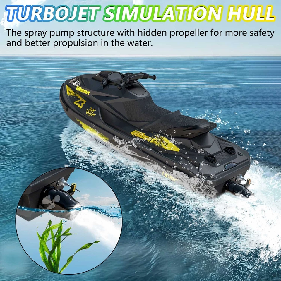 UDI RC 14" Inkfish V-Hull Electric RTR Brushless Jet Ski 2.4G Jet-Boat UDI-023 - Image 2 of 4