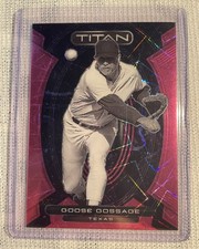 2023 Panini Chronicles Titan GOOSE GOSSAGE Rangers Pink Velocity Prizm #/17