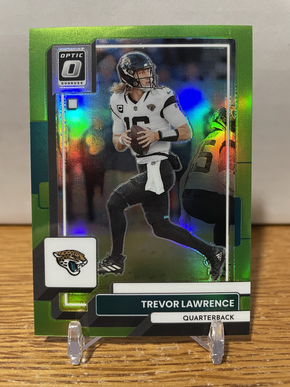 2022 Donruss Optic Trevor Lawrence Lime Green Prizm /35 #88