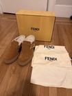 NWT 100% Authentic FENDI Shearling Buckled Heels Slip Ons Clogs Suede Leather 40 — photo 6