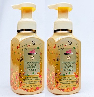2 Bath & Body Works CINNAMON SUGAR PRETZEL COOKIE Foaming Hand Soap 8.75 oz