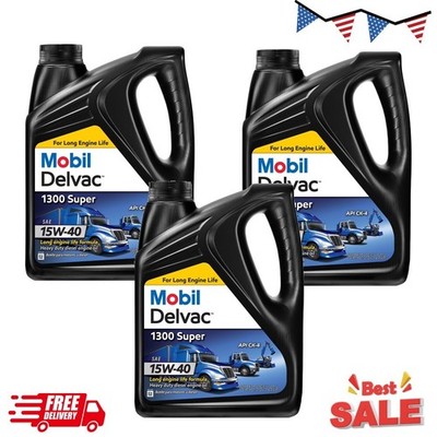 3P Mobil Delvac 1300 Super HeavyDuty Premium Synthetic Blend Diesel Oil 15W40 1G