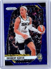 2024 Panini Prizm WNBA #66 Chennedy Carter Blue Velocity Prizms