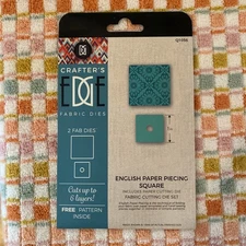 NEW - Crafters Edge Fabric Cutting Die English Paper Piecing 1'' Square Q1056 