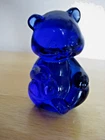 Fenton Cobalt Blue 2 1/2 Inch Sitting Mini Bear