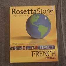 Rosetta Stone Level 1 French Boxed Edition CD-ROM Physical Software Package