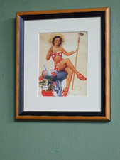 3 Framed Pictures by Gil Elvgren