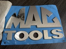 Mac Tools Box Emblem Replacement Extra Large 10x8 Inch Crome Finish