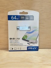 PNY 64GB Duo Link USB 3.2 Flash Drive | Type-...