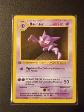 Haunter 029/102 1st Edition Base Set Shadowless Pokemon TCG Card