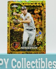 2024 Topps Gilded Gunnar Henderson Gold Mini-Diamond Refractor Jersey Match 2/50