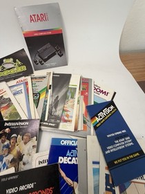 Tested Atari 2600 Video Game Console Lot With 90+ Games MANUALS and extras