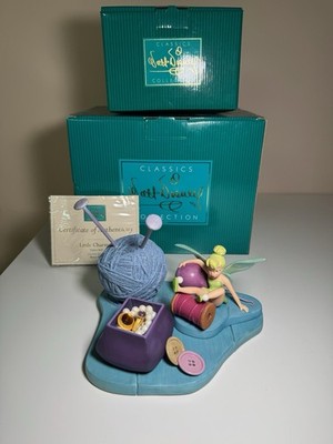 WDCC-  Little Charmer  Tinker Bell Peter Pan & Members-Only Base -W/ Box & 1 COA