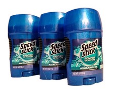 3x SPEED STICK AVALANCHE POWER OF NATURE 24H DEODORANT 1.8oz