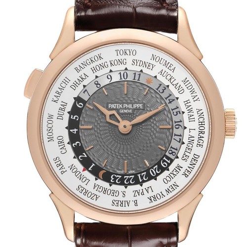 Patek Philippe World Time Complications Rose Gold Mens Watch 5...