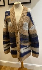 Peruvian Connection Shiloh Alpaca Blend Boyfriend Cardigan Excellent Cond Small