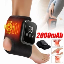 Electric Ankle Foot Massager Vibration Joint Pain Relief With Heat 3 Compression