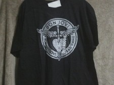 NWT Mens Bon Jovi You Give Love A Bad Name TShirt-Sz XXL-100 Cotton-Black