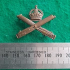 WW1 British Army Machine Gun Corps OSD Bronze Collar Badge