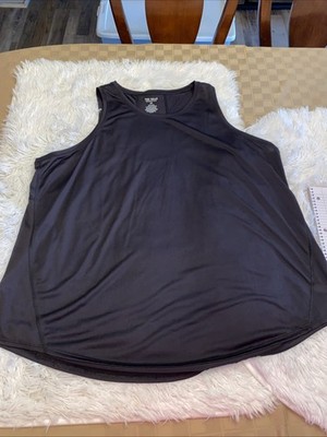 Tek Gear Activewear TankTop women Size XXL Color Black  Reflective Logo