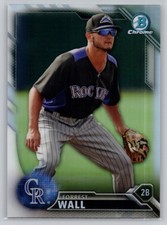2016 BOWMAN DRAFT #BDC-123 FORREST WALL CHROME REFRACTOR COLORADO ROCKIES
