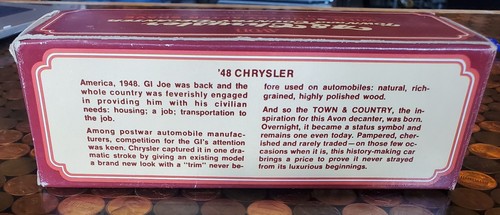 Vintage Avon 48 Chrysler Town & Country Dekanter Wild Country After Shave. - Bild 4 von 4
