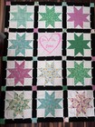 Handmade Patchwork Quilt You Are Loved 38x48 — photo 1