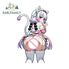 EARLFAMILY Kanna Kamui Anime Car Sticker Bumper Artistic Motorcycle Decal