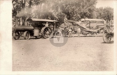 Reeves Steam Engine & Thrashing Rig Perry Co PA RPPC Photo Postcard COPY