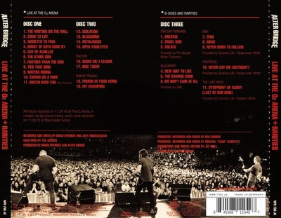 ALTER BRIDGE - LIVE AT THE O2 ARENA + RARITIES NEW CD
