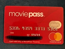RARE UNSIGNED MOVIEPASS CARD PERFECT CONDITION