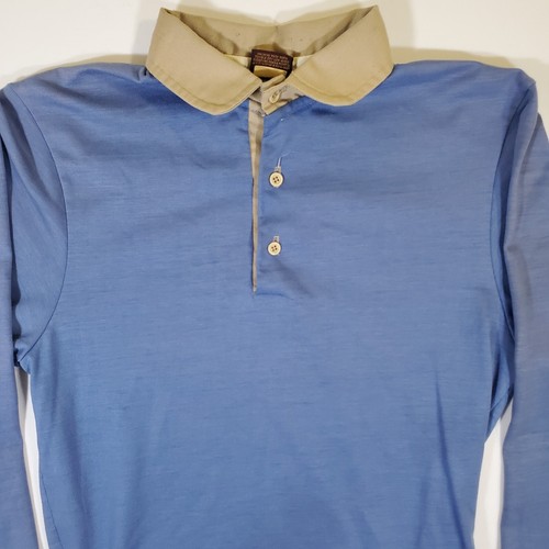 Wrangler Light Blue Western VTG 70s 80s Mens M Button Up Polo Shirt Top Vintage - Picture 2 of 11