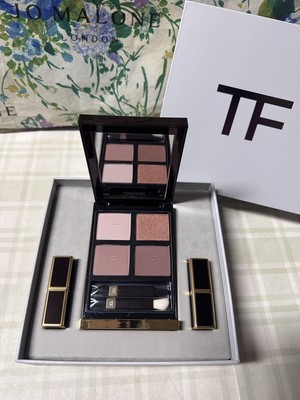 Tom Ford 3PC Gift Set Eye Color Quad & Lip Color Mini Deluxe Set - Sous Le Sable