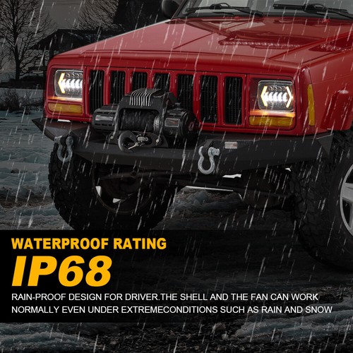 7x6" 5x7" LED Headlight DRL Hi-Lo DOT Lamp for Toyota Nissan Pickup Hardbody D21 - Picture 5 of 12