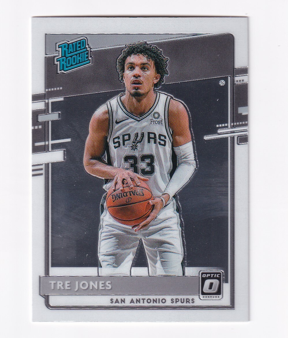 2020-21 DONRUSS OPTIC BASKETBALL TRE JONES RATED ROOKIE CARD 188
